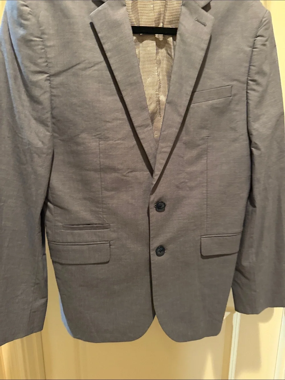 Express Light Blue Men's Two-Piece Suit Jacket & Pants